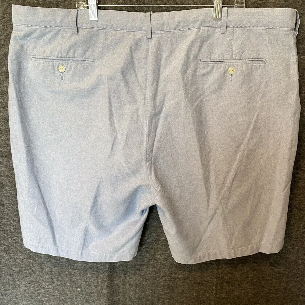 VTG Polo Ralph Lauren Preston Chino Shorts Mens 48B‎ Big Chambray Classic Preppy